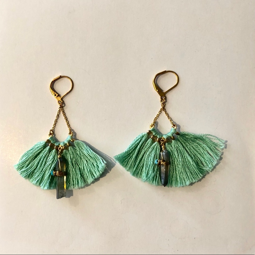 Shashi Celeste Tassel Earrings